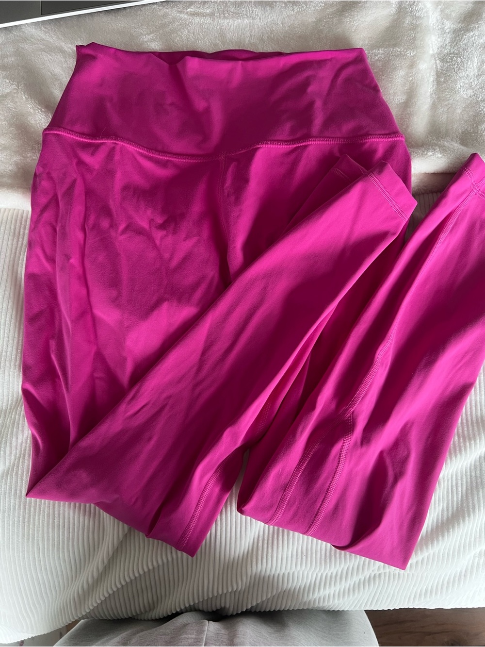 CRZ YOGA Hot Pink High-Waist Leggings and Sports Bra Set